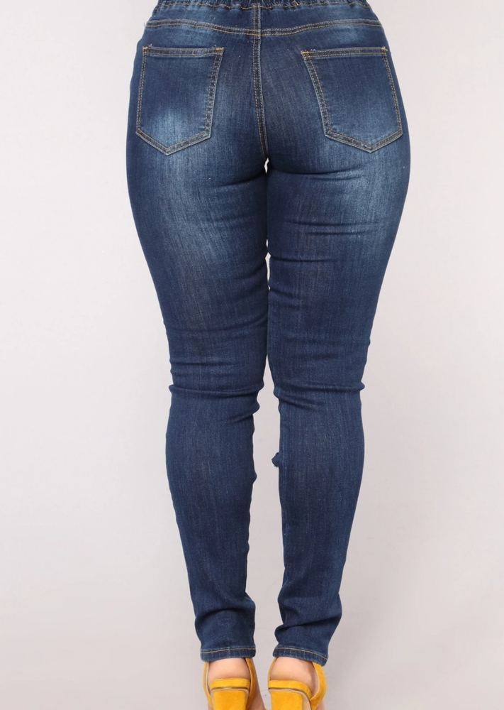 Dark denim joggers - Picture 2 of 3